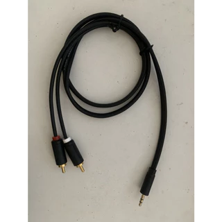 สายสัญญาณเสียง AUX 3.5mm ออก 2 RCA 1 ออก 2 สายต่อลำโพง สำหรับมือถือ ทีวี คอมพิวเตอร์ แอมป์ขยายเสียง 1.5 - 5 เมตร
