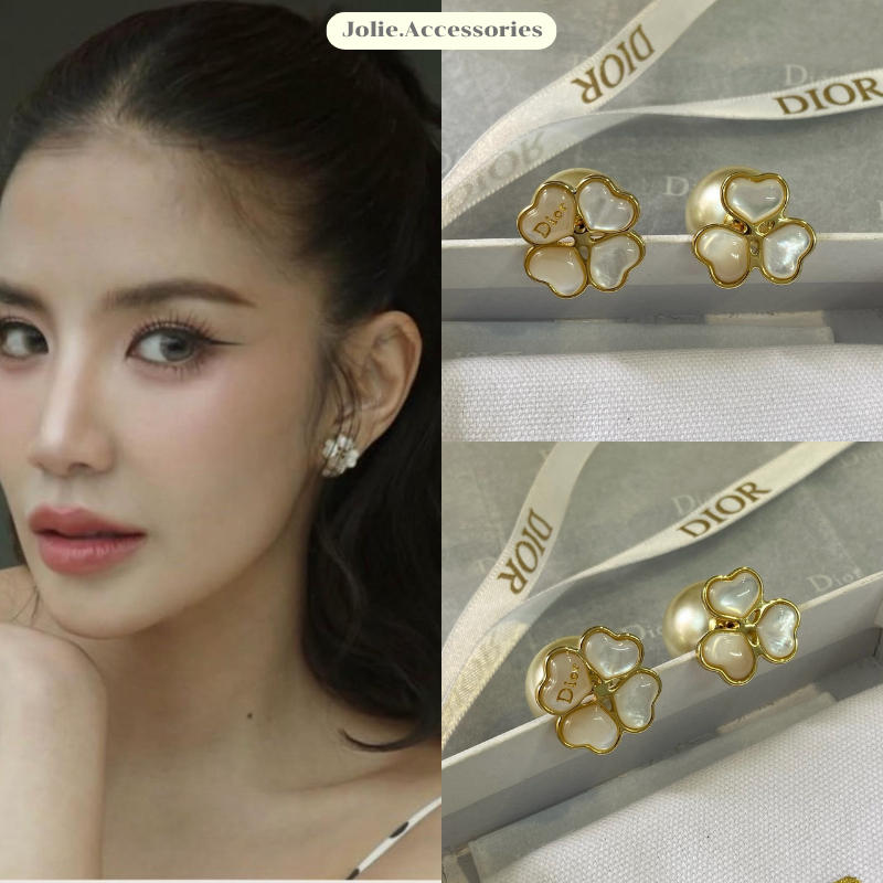 (D202) ต่างหู D Garden มาใหม่ชนshop งานสวย ลัคชูสุดๆ มีปั๊มตัวแบรนด์ ♡