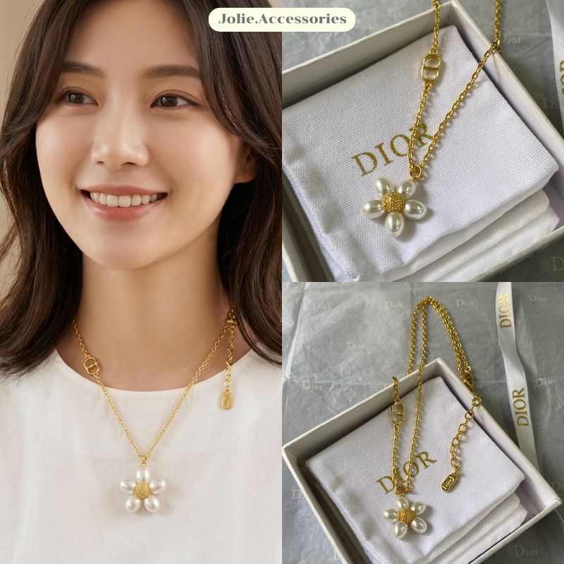 (D229) สร้อยคอ D  มาใหม่ชนshop งานสวย ลัคชูสุดๆ มีปั๊มตัวแบรนด์ ♡