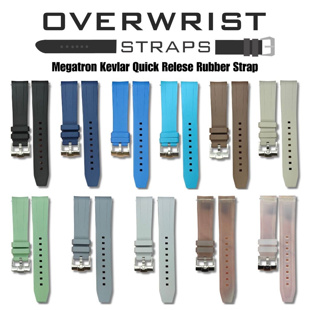 สายนาฬิกาแบบยางรุ่น Megatron Kevlar Quick Release Rubber Strap for OXS, RL20mm, OMG Speedmaster