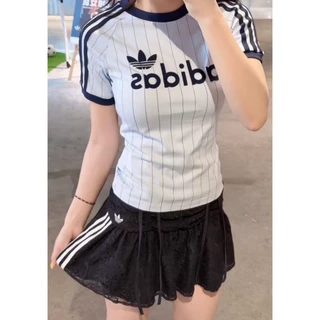 🍊 VL 5306 เสื้อยืดลายทาง แต่งแถบ ผ้านิ่มใส่สบาย งานสวย งานฮิต