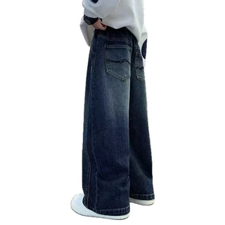 ยีนส์เด็กสไตส์ cowboy รุ่น Blue wave (พร้อมส่ง) .