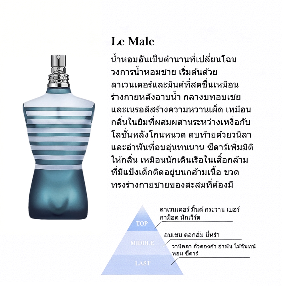 พร้อมส่ง น้ำหอมขายดีScandal & Le Male & Le Beau EDP รูปที่ 4