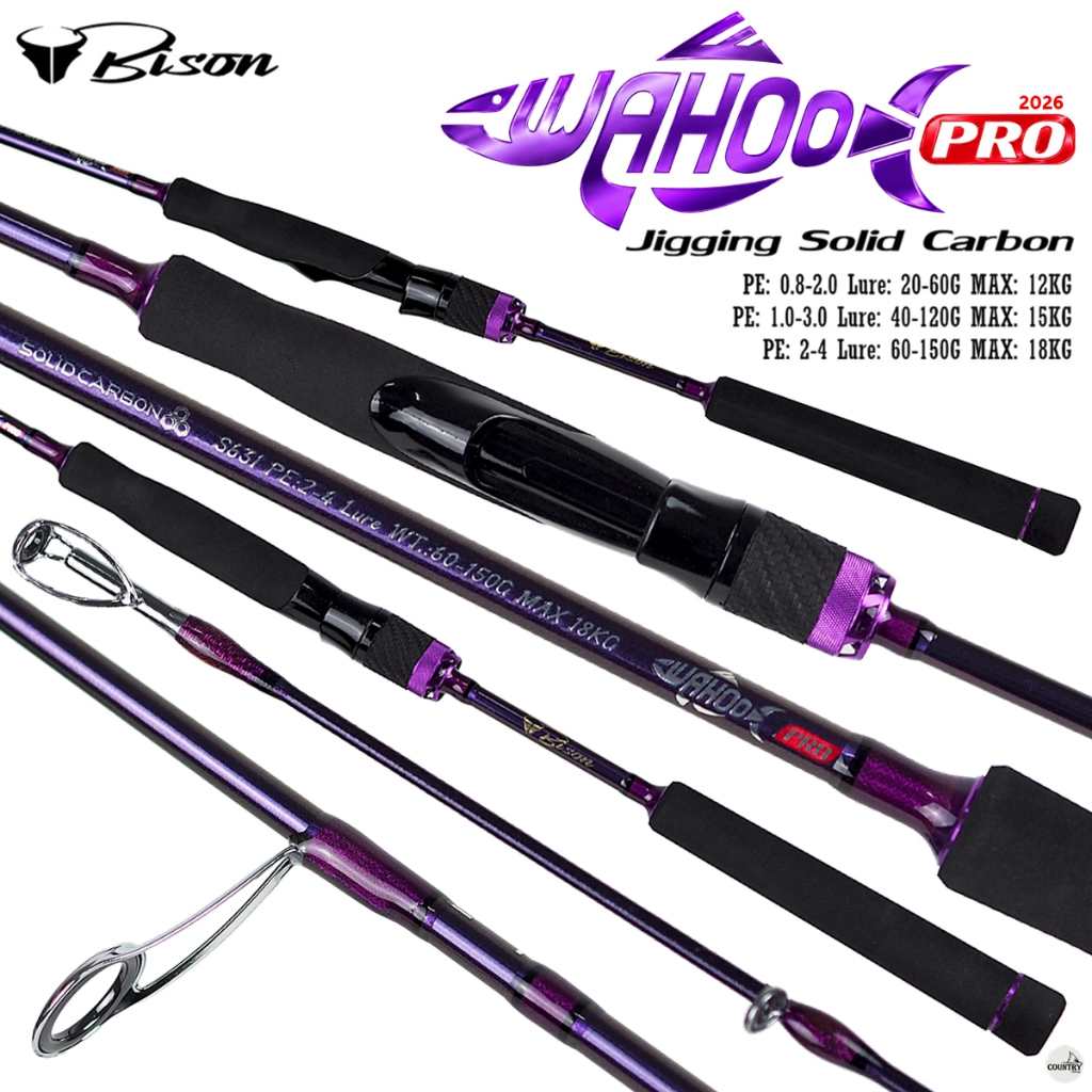 คันจิ๊กกิ้ง BISON WAHOO JIGGING SOLID CARBON [2025]