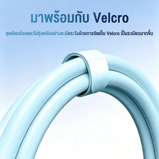 OWIRE สายชาร์จ 240W หยุดอัตโนมัติ ซิลิโคนเหลว ขั้วต่อสังกะสี หอม คลิป รองรับ IOS/Android/แท็บเล็ต 1.8 เมตร