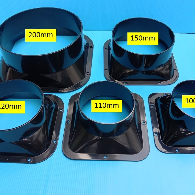 ข้อต่อท่อลมขนาด12นิ้ว,10",8",6",5",4.3",4นิ้ว จำนวน 1 ชิ้น ใช้ระบายอากาศ
