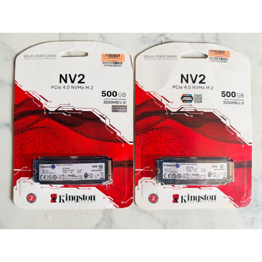 SSD M.2 NVMe (4.0) 500GB KINGSTON NV2 (SNV2S/500G) มือสอง มีกล่อง