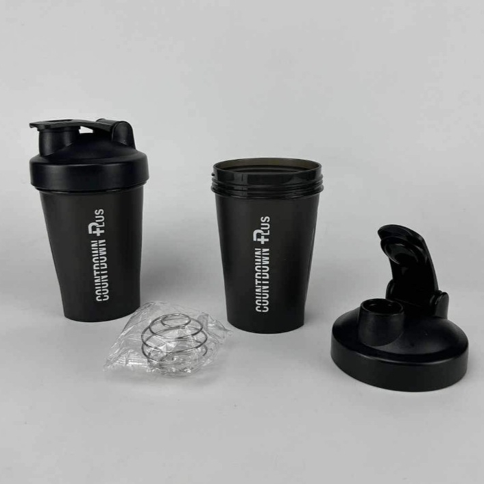 [ส่งด่วน] COUNTDOWN PLUS Protein Shaker แก้วเชคเวย์โปรตีน ชนิดหนา กระบอกเชค แก้วเขย่าเวย์ 400ml.