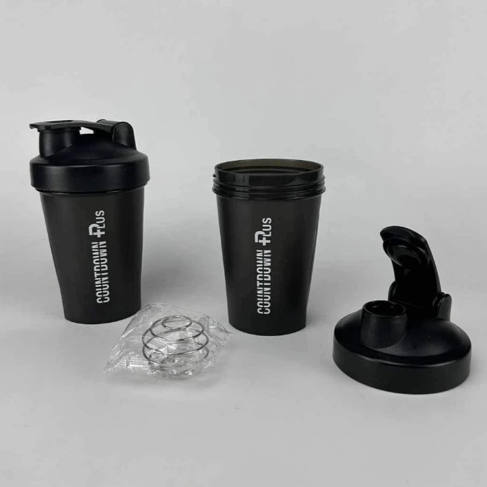 [ส่งด่วน] COUNTDOWN PLUS Protein Shaker แก้วเชคเวย์โปรตีน ชนิดหนา กระบอกเชค แก้วเขย่าเวย์ 400ml.