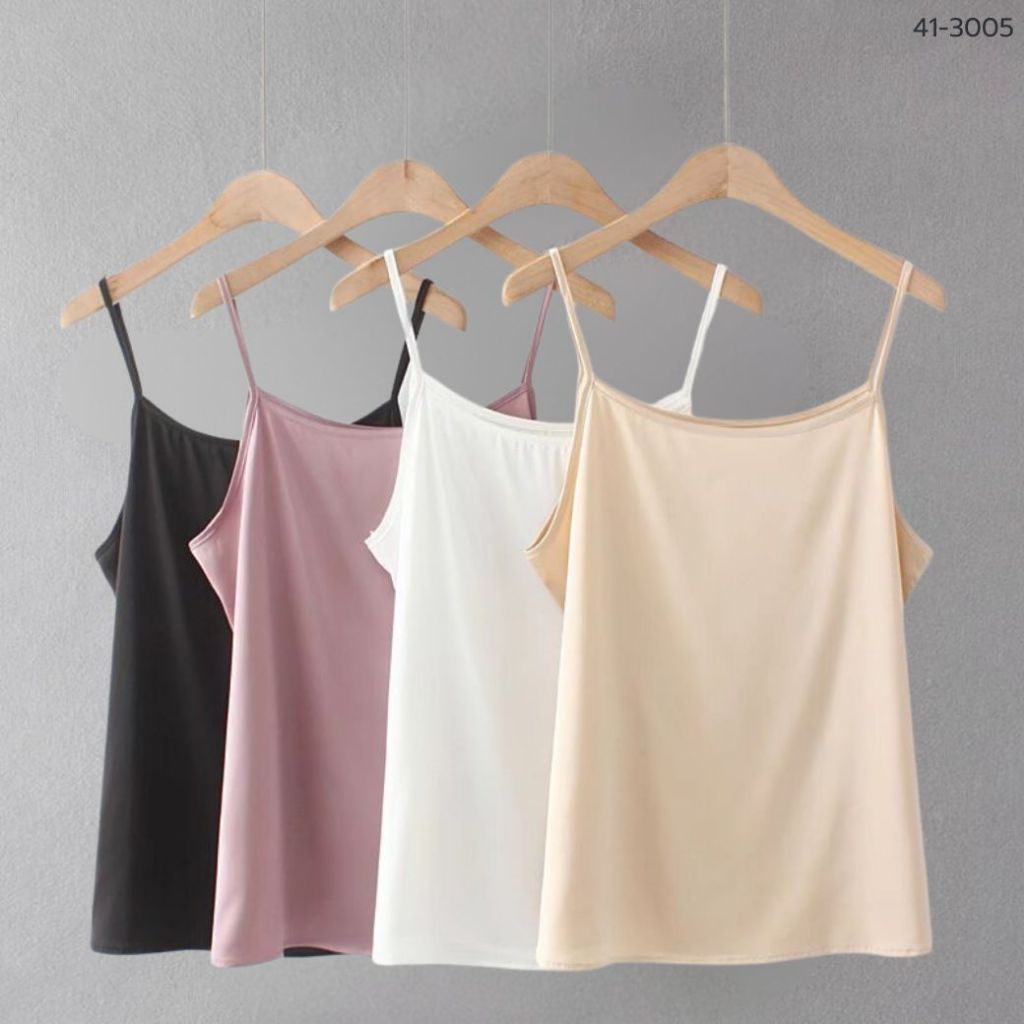 41-3005 เสื้อทำงานสายเดี่ยว  แบรนด์ Lady and the Trim อก40-50 นิ้ว เสื้อกล้ามผู้หญิง สายเดี่ยว สีดำ สีชมพู สีขาว สีครีม