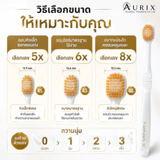 แปรงสีฟัน ญี่ปุ่น EBISU Premium Care หัวแปรงทรงกลม ทำความสะอาดได้มากกว่าแปรงทั่วไป [ราคาต่อ 1 ชิ้น]