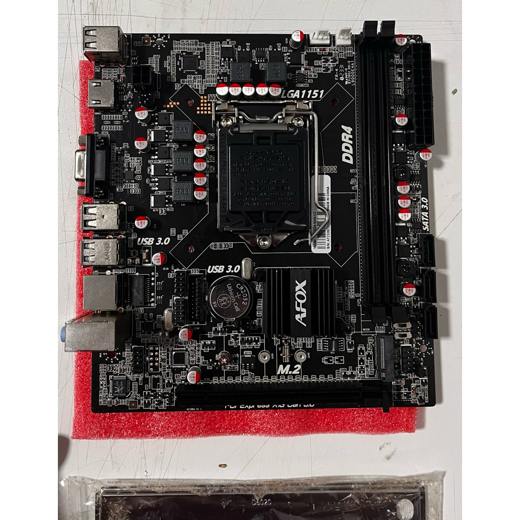 เมนบอร์ด Mainboard AFOX H110D4-MA5-V2 +ฝาหลัง มือสอง