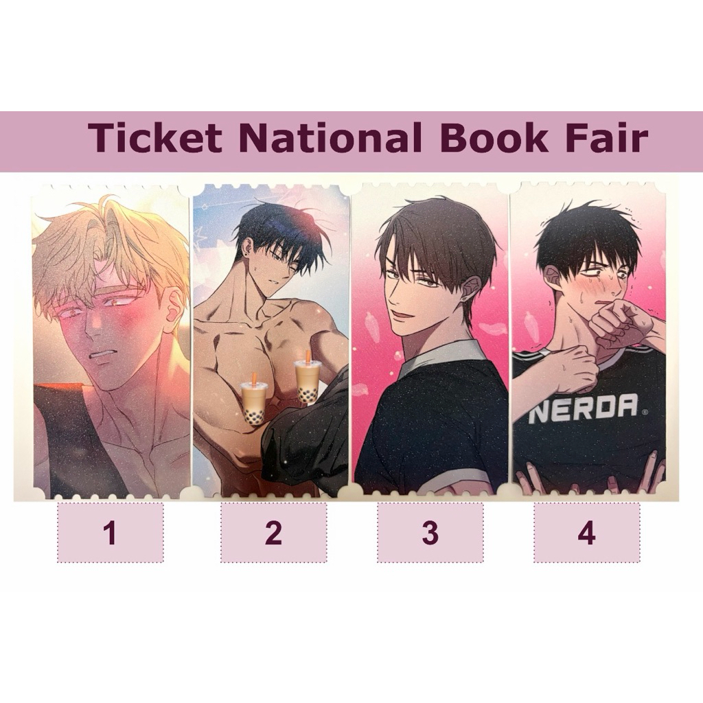 [พร้อมส่ง] Photocard Ticket Lezhin book fair งานหนังสือ การ์ด manhwa Lezhin Boomtoon BL