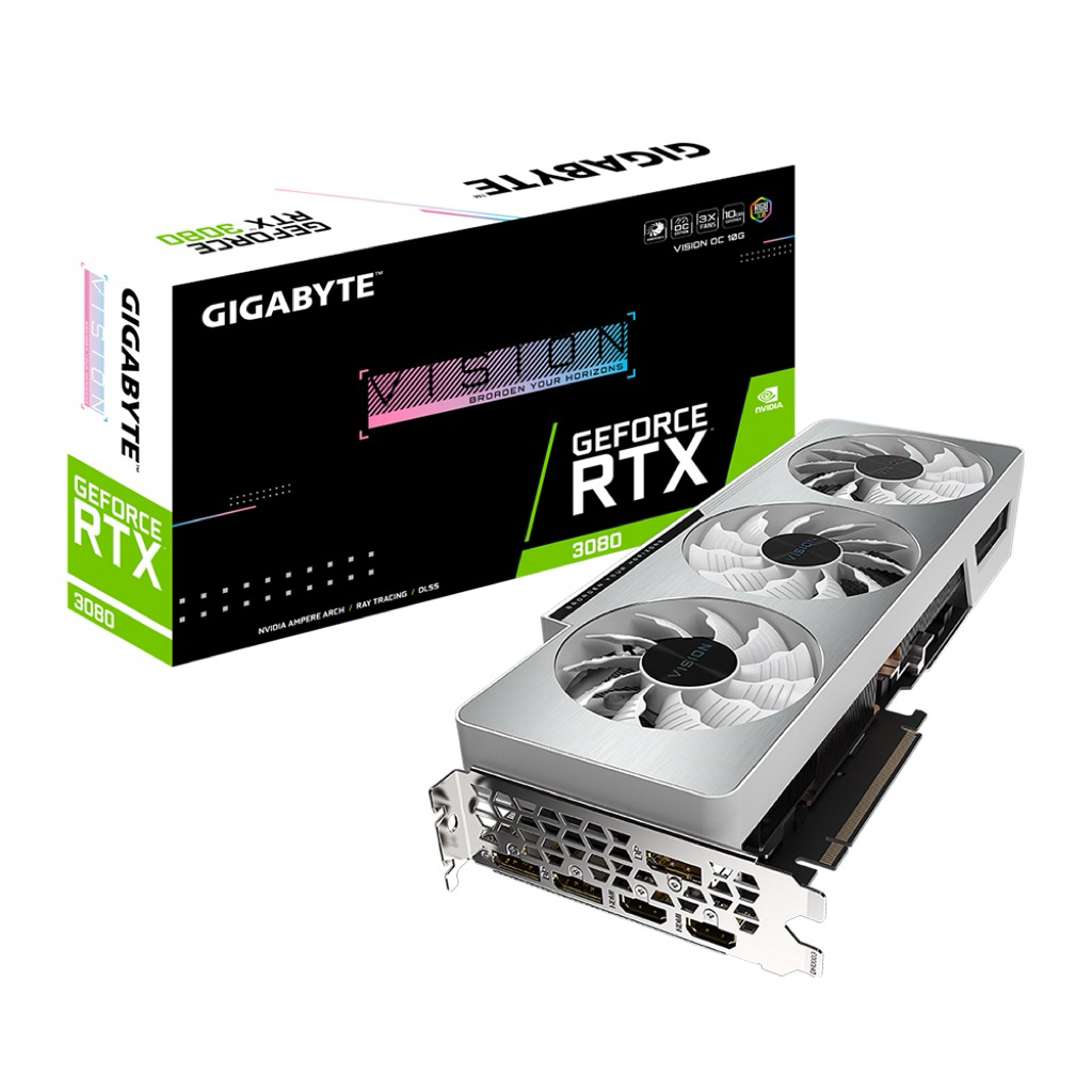 GIGABYTE GEFORCE RTX 3080 VISION OC 10G - 10GB GDDR6X (orมือสอง