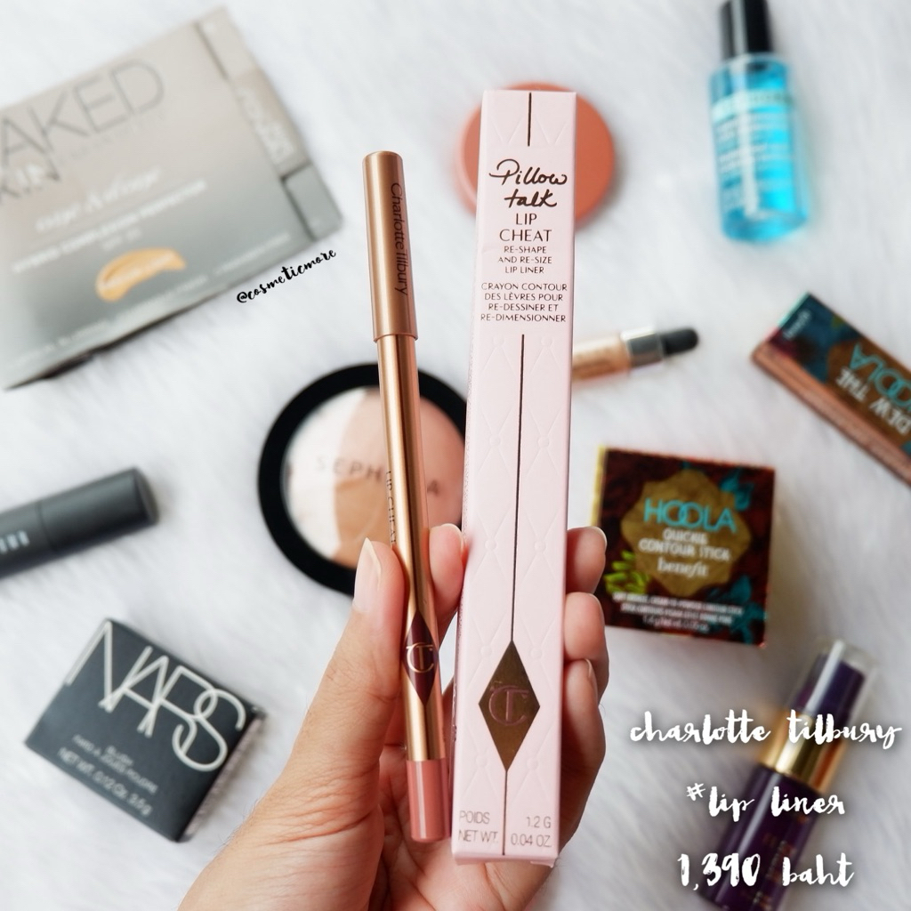 พร้อมส่ง! ❤️ charlotte tilbury lip cheat re-size & re-shape lip liner 0.8g/1.2g สี pillow talk
