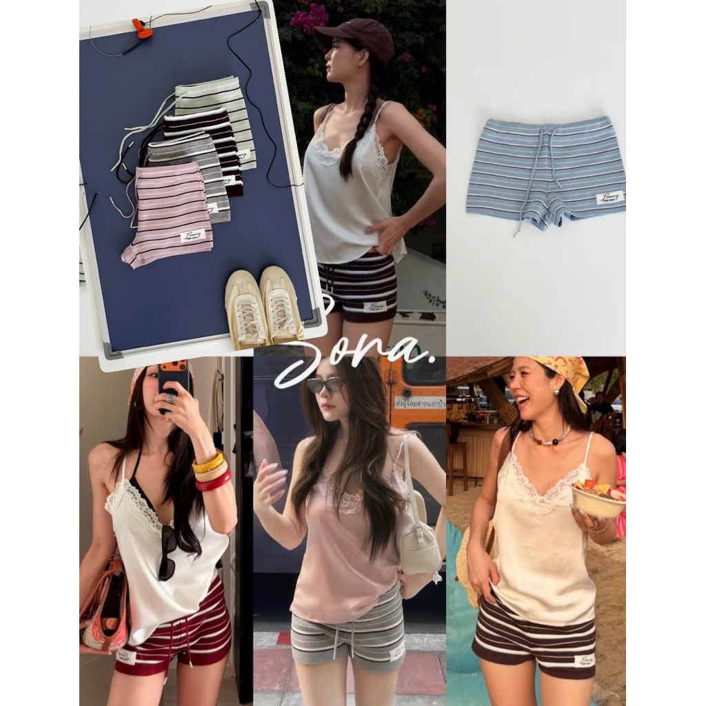 กางเกงLoonny storeไหมพรม รุ่น SORA SHORTS มือ1📍พร้อมส่ง สวยมาก☕️ใช้โค๊ดป้ายเหลือง + ส่งฟรีได้ค่ะ