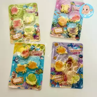(อย.ไทย) เยลลี่สัตว์ทะเล4ชิ้น 1แพ็ค 30ชิ้น