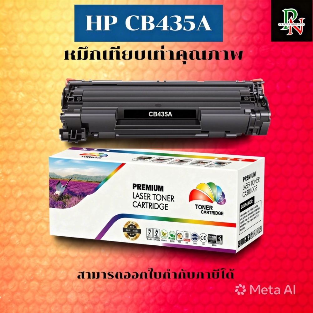 ตลับหมึกโทนเนอร์เทียบเท่า HP 35A CB435A(5-10กล่องราคาพิเศษ) FOR HP LaserJet P1005/P1006