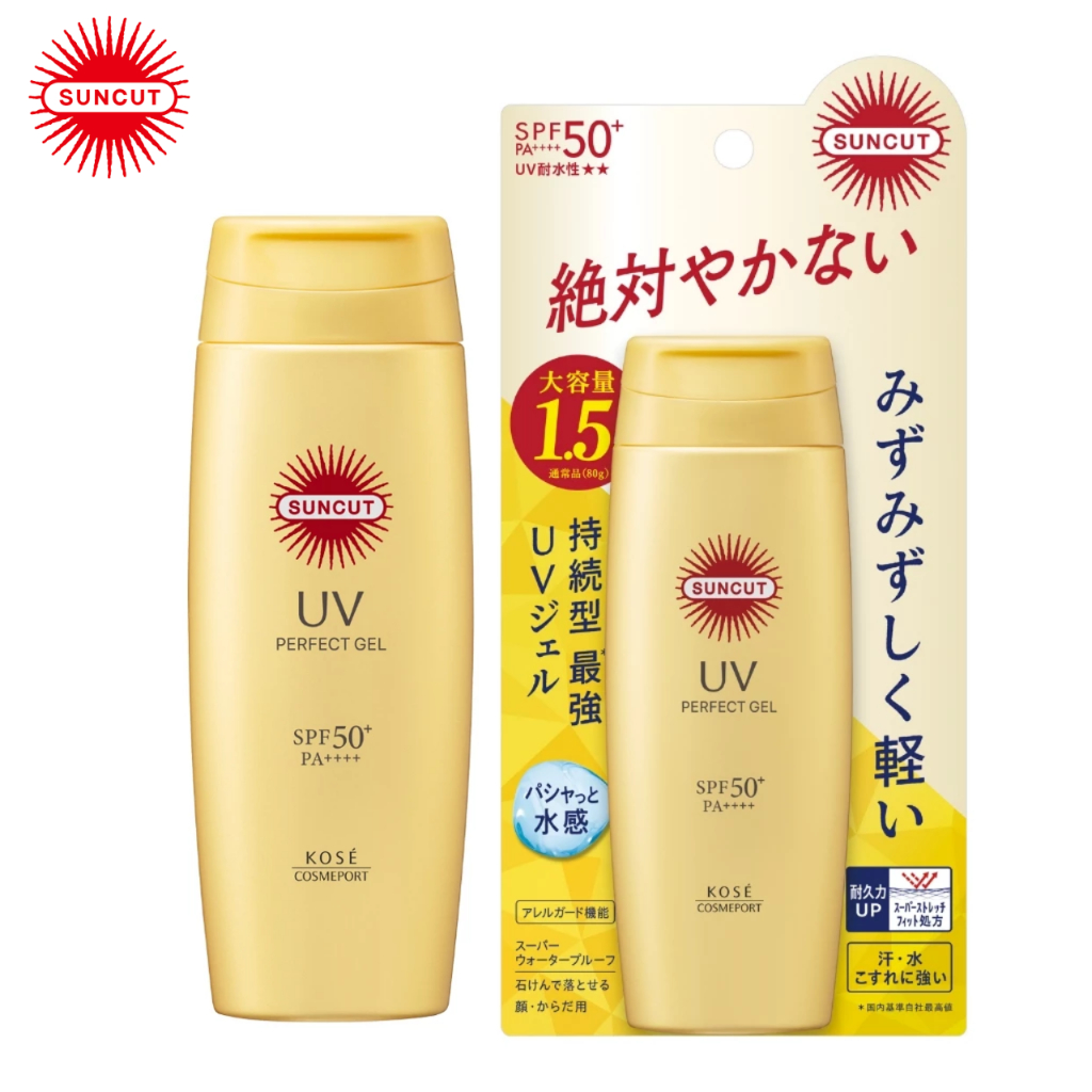 SUNCUT UV PERFECT GEL SPF50+ PA++++ 120 g /ครีมกันแดด เนื้อบางเบาให้ความรู้สึกชุ่มฉ่ำ สำหรับทาผิวหน้