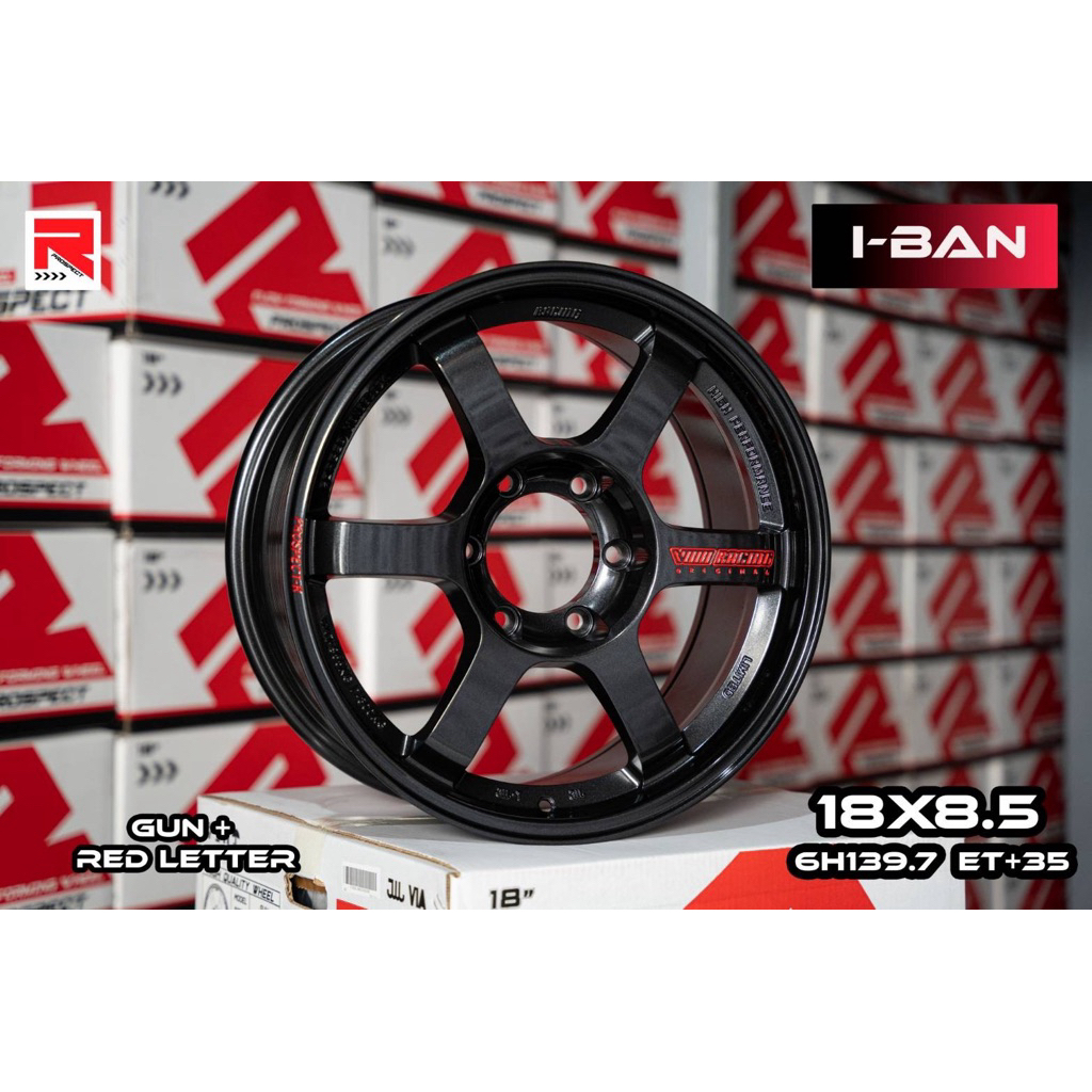 ล้อแมกซ์ I-Ban Te-37 ขอบ18 เท่ สปอต์ (ราคาต่อ 4วง)🏎️
