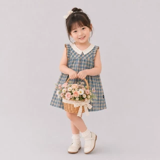 Hania kids พร้อมส่ง ชุดเดรสลายสก๊อตเด็กหญิง เนื้อผ้าดี ใส่สบาย ชุดเด็กผู้หญิงน่ารัก K4124863