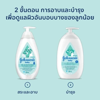 จอห์นสัน เบบี้ ครีมอาบน้ำ มิลค์ + ไรซ์ บาธ 1000 มล. Johnson's Body wash Milk + Rice Bath 1000 ml.