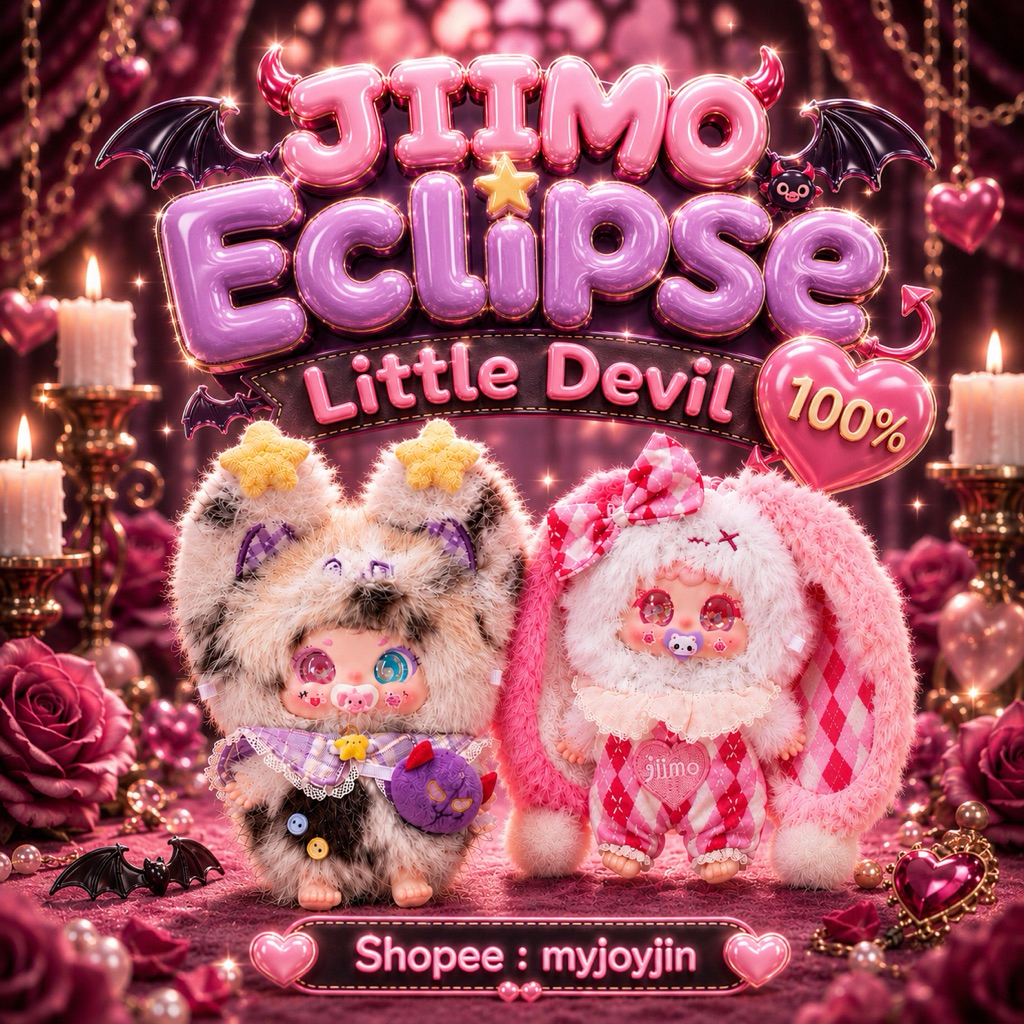 #คาร์ตั้นที่ 2 ( 🐰⭐️ ; พร้อมส่งด่วนในไทย ) JIIMO Eclipse Little Devil 100%