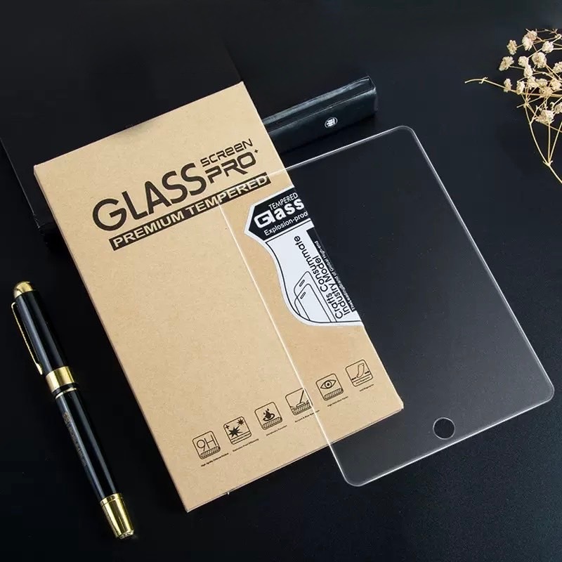 ฟิล์มกระจกใสนิรภัย สำหรับ ไอแพด Gen 5/6/7/8/9 10.2 Air 1/2/3/4/5 9.7 Mini 1/2/3/4/5 iPad Pro 10.5/11(2018/2020)ไอแพดเจน