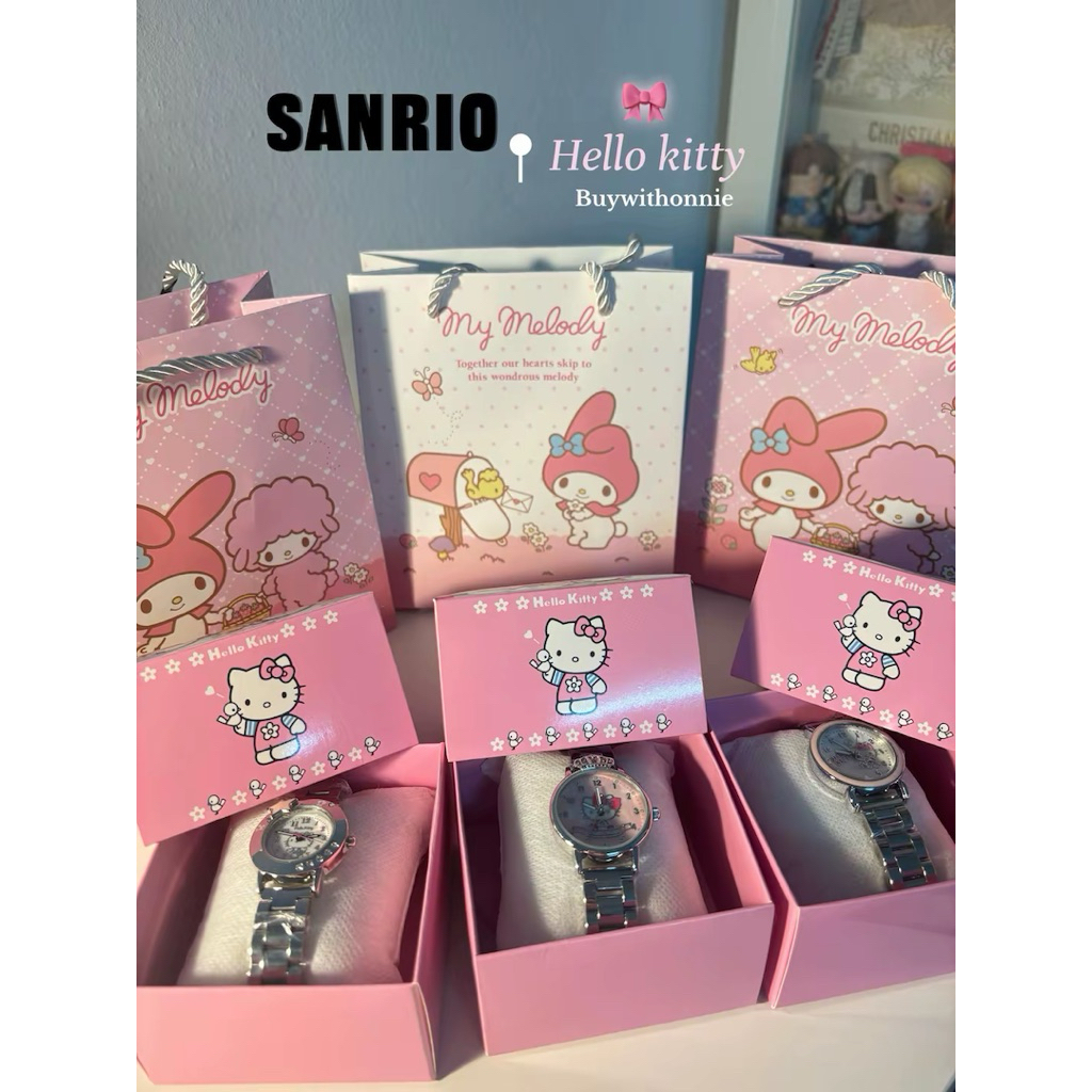 SANRIO 🎀🍓hello kitty นาฬิกาข้อมือ ลิขสิทธิ์แท้100% 🍓♥️