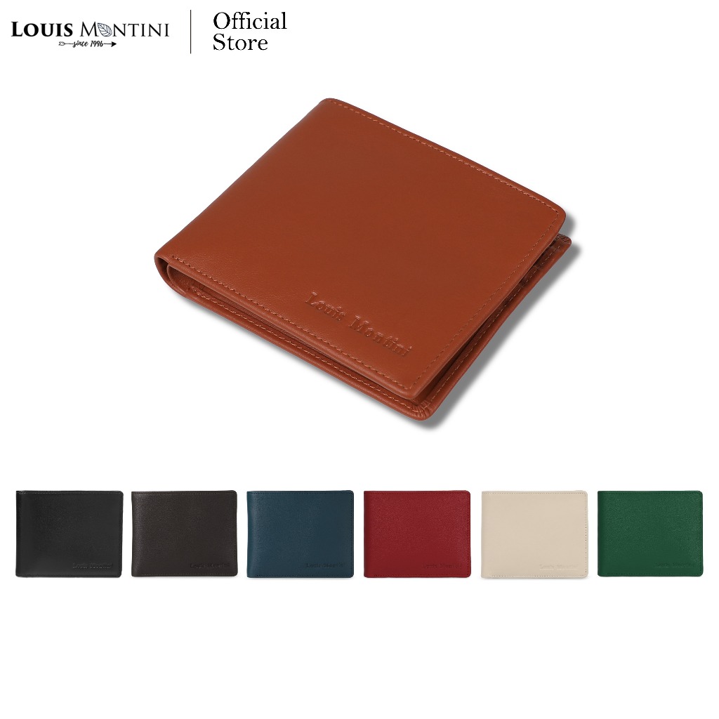 [ส่งด่วนฟรี] Louis Montini (NEVILLE) กระเป๋าสตางค์หนังแท้ กระเป๋าสตางค์ผู้ชาย Men's Wallet TTM061