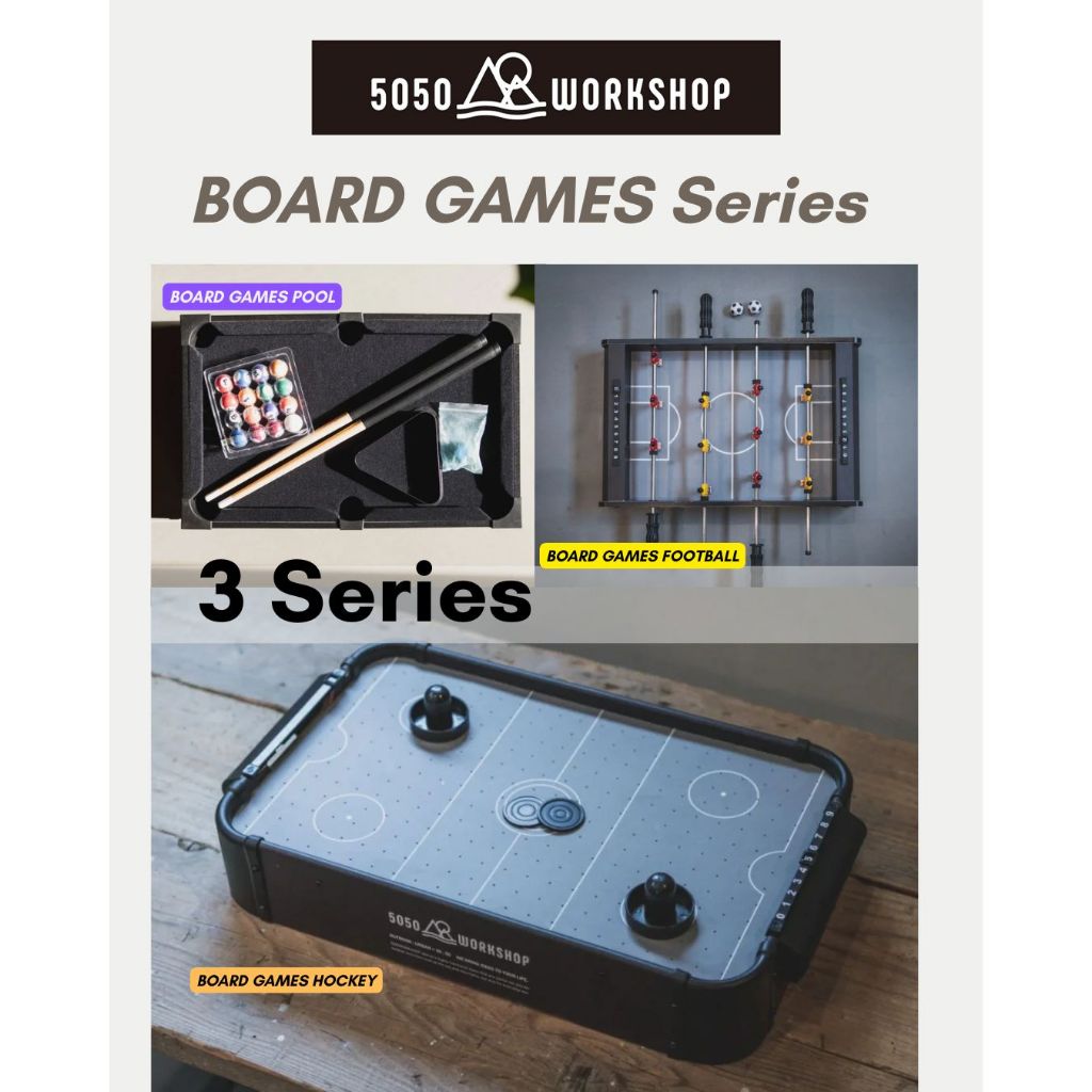 [พร้อมส่ง] 5050WORKSHOP BOARD GAMES Series  [ POOL / FOOTBALL / HOCKEY ]