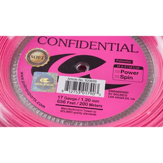 SOLINCO CONFIDENTIAL PINK SOFT 17 (1.20) เอ็นเทนนิส แบ่งขาย 12M | สปินจัด คุมบอลแม่น ฟีลนุ่ม ตีสบาย ของแท้พร้อมส่ง