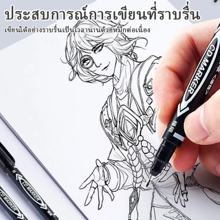 JoyTray ปากกามาร์คเกอร์ ปากกามาร์คเกอร์ถาวรกันน้ํา , มาร์คเกอร์ปากกา 2หัว ,ปากกามาร์คเกอร์ / เหล็ก / ไม้ / ผ้า / หน