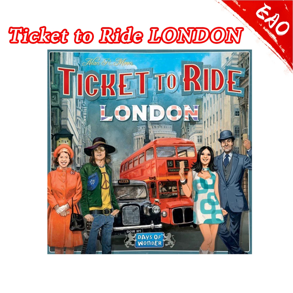 Ticket to Ride Board Game (LONDON)version -บอร์ดเกม เกมต่อรถไฟ เกมกระดานสำหรับ 2-4 ผู้เล่น