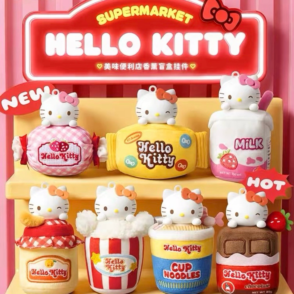 💥สินค้าพร้อมส่ง💥 กล่องสุ่ม Miniso Hello Kitty Plush Aromatherapy