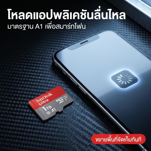 Sandisk Ultra Micro SD Card Class10 ของแท้ กล้องวงจรปิด โทรศัพท์ TF Card 32GB 64GB 128GB 256GB 512GB 1TB