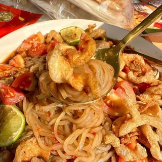 Ms.Dream Som Tum with Noodle มิสดรีม ตำเส้นเล็กแบบห่อ น้ำปรุงเข้มข้น อร่อย แซ่บได้ทุกเวลา **1ห่อ/2ชุด** ♥️♥️