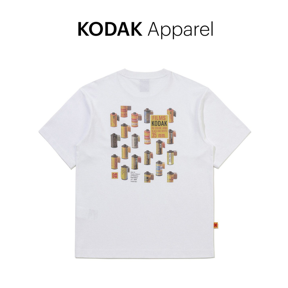 KODAK FILM BACK GRAPHIC COTTON SHORT-SLEEVE T-SHIRT