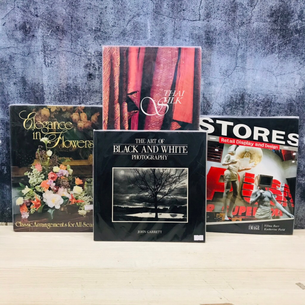 หนังสือศิลปะเรื่อง:Elegance W4831 Thai silk W4814 The art of black W4815 Stores W4816