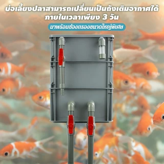 2/3ชั้น กล่องกรองตู้ปลา ตัวกรองตู้ปลา กรองบ่อปลา ไม่ต้องเปลี่ยนน้ำ ทำให้น้ำสะอาด เพิ่มออกซิเจน ปกป้องสุขภาพของปลา