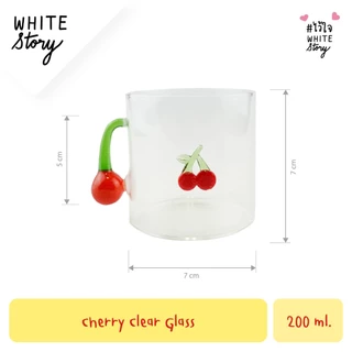 White Story - Cherry Clear Glass