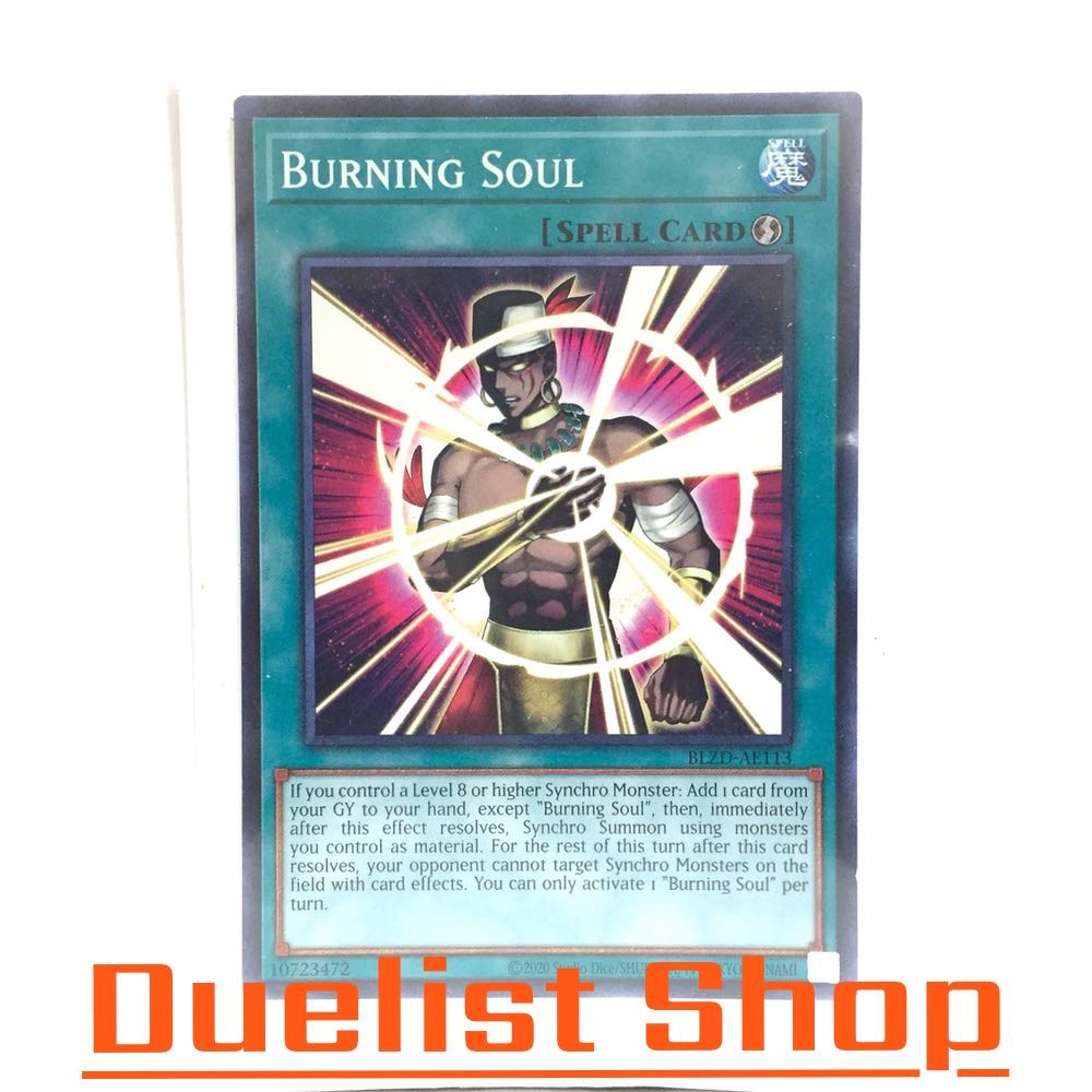 Burning Soul (N) Spell [Quick-Play] ชุด BLZD-AE113 การ์ดยูกิโอ (Yu-Gi-Oh!) OCG Asia EN
