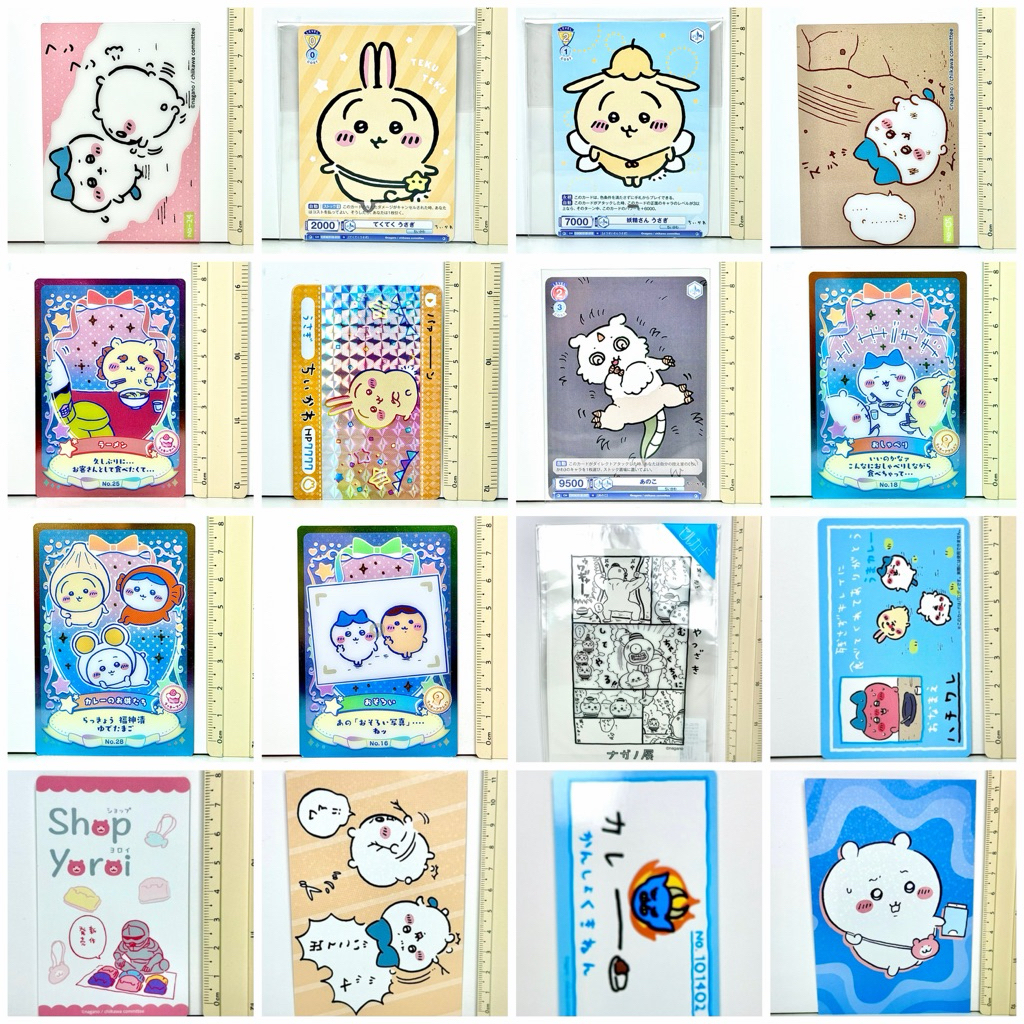 ของแท้ พร้อมส่ง ส่งไว ลิขสิทธิ์ card postcard การ์ด โปสการ์ด ซอง อวยพร แผ่น ของขวัญ คำอวยพร โน๊ต Chiikawa Hachiware
