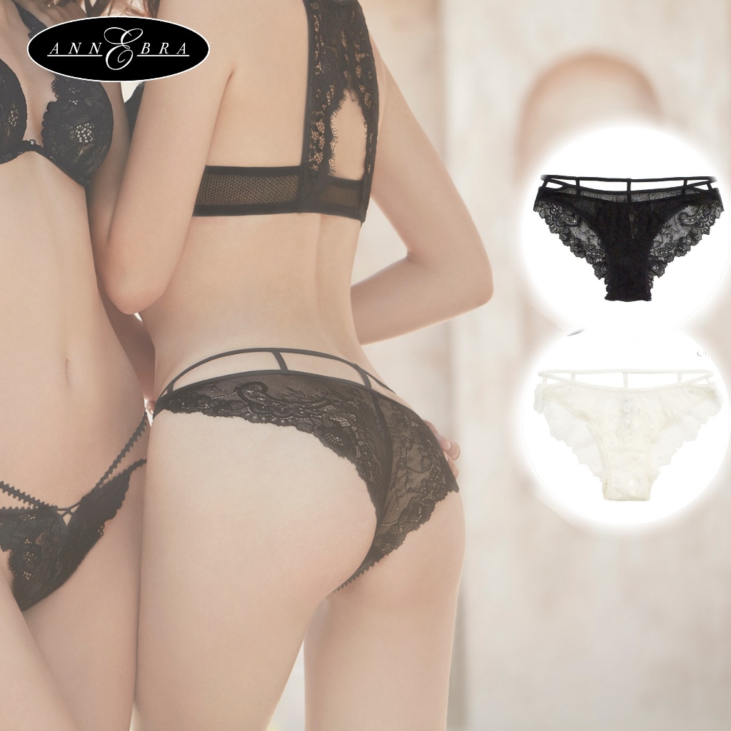 Annebra กางเกงใน ทรงบิกีนี่ ผ้าลูกไม้ Bikini Panty รุ่น AU3-898