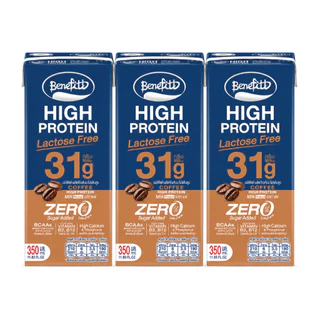 [3 กล่อง] Benefitt High Protein เบนิฟิตต์ ไฮโปรตีน นมโปรตีนสูง 31g รสกาแฟ หมดอายุเดือน 01/2027