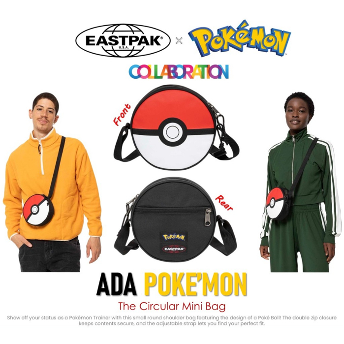 Eastpak x Pokemon ADA The Circular Mini Bag - Pokemon Ball (EK00073D3T21) กระเป่าสะพายข้าง สะพายไหล่