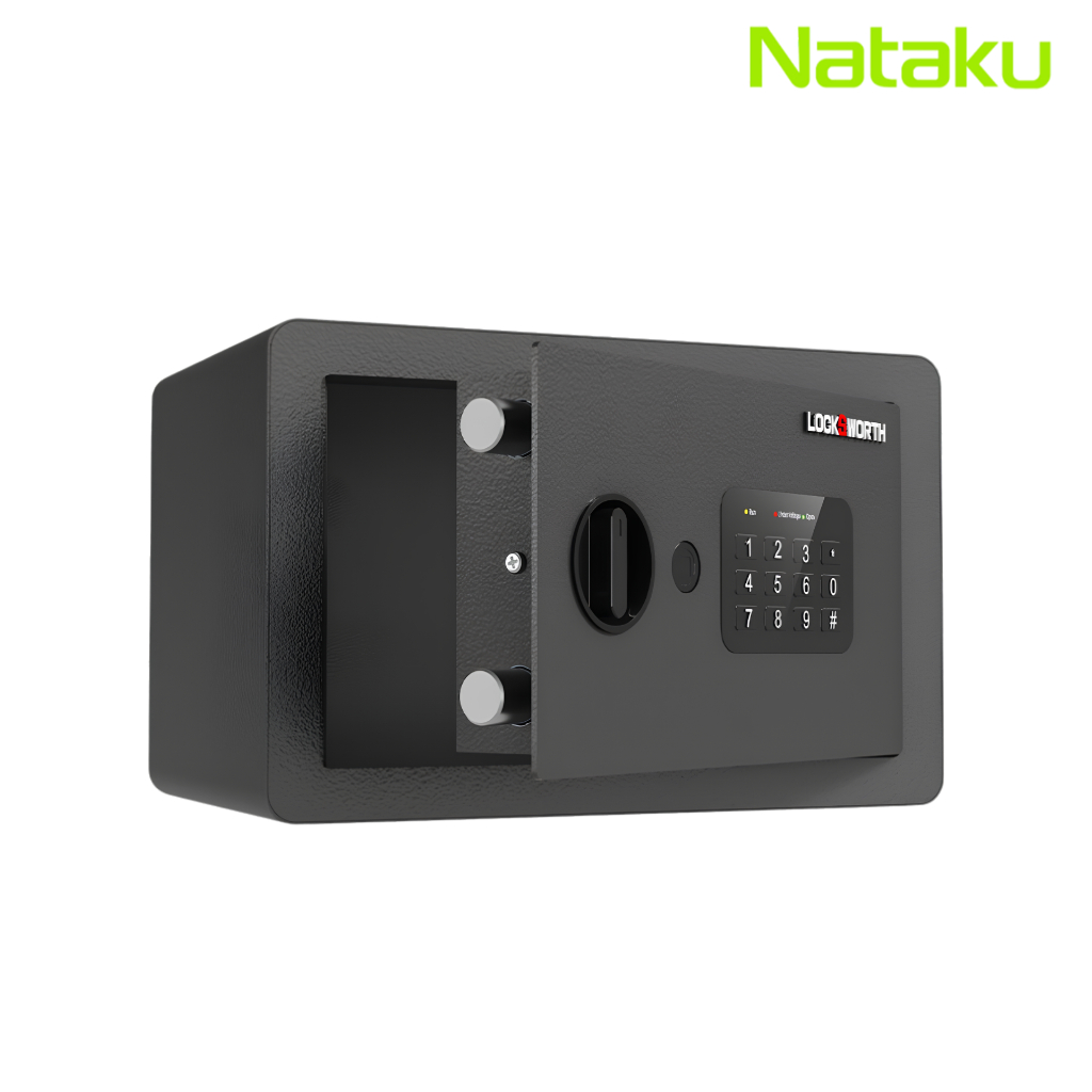 Nataku ตู้เซฟดิจิตอล ตู้เซฟนิรภัยขนาดเล็ก ตู้เซฟสแกนนิ้ว Safe Box กันไฟ มีรับประกัน ออกใบกำกับภาษีได้