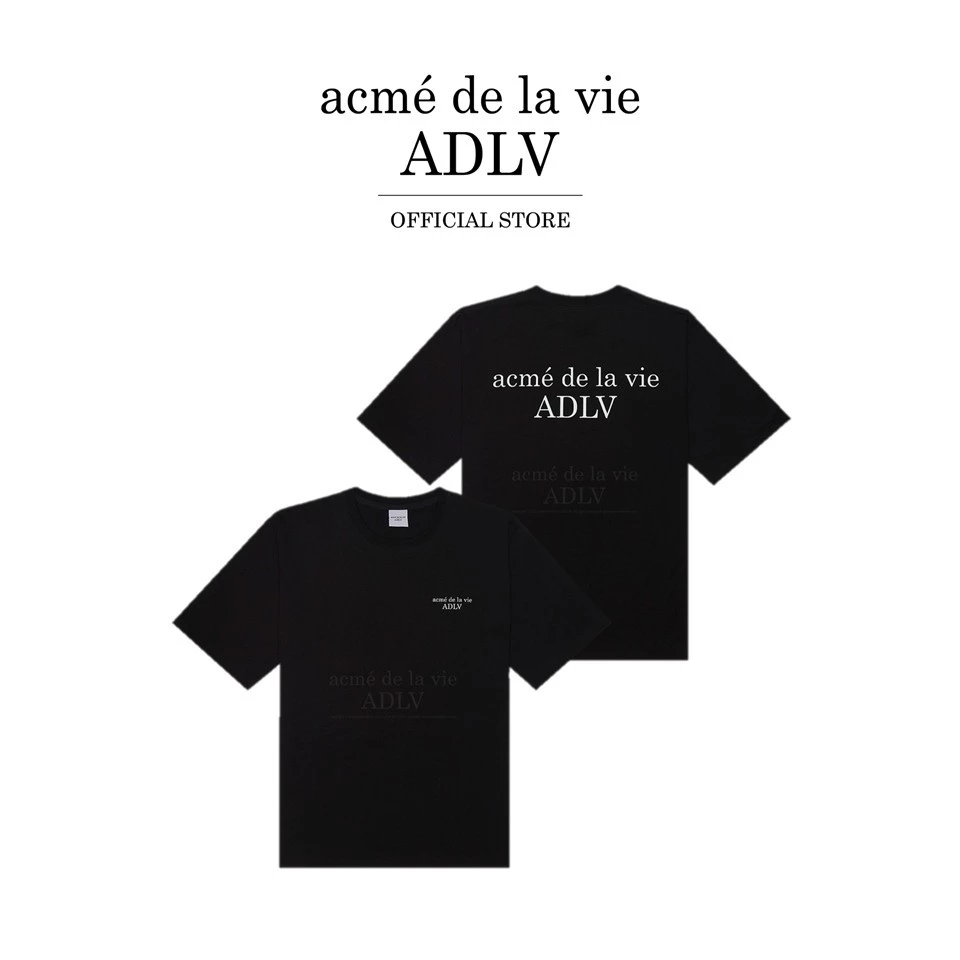 ADLV [acme de la vie] เสื้อยืด Oversize รุ่น Basic Short Sleeve T-Shirt 2 Black (50011OBSSSU_F4BKXX)