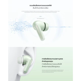 Xiaomi REDMI Buds 8 หูฟังบลูทูธ | หูฟังบลูทูธไร้สาย ระบบลดเสียงรบกวน AI แบบสามไมโครโฟน แบตเตอรี่ใช้งานได้นาน 44 ชั่วโมง