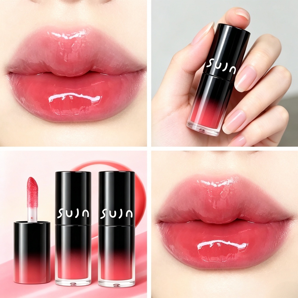 COD Glossy Lip ลิปกลอสฉ่ำวาว SUJN สีชมพูธรรมชาติ บำรุงริมฝีปาก ไม่แห้งตึง ติดทนไม่ติดแมส สร้างปากอวบอิ่ม